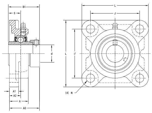 Подшипник Timken UELF208