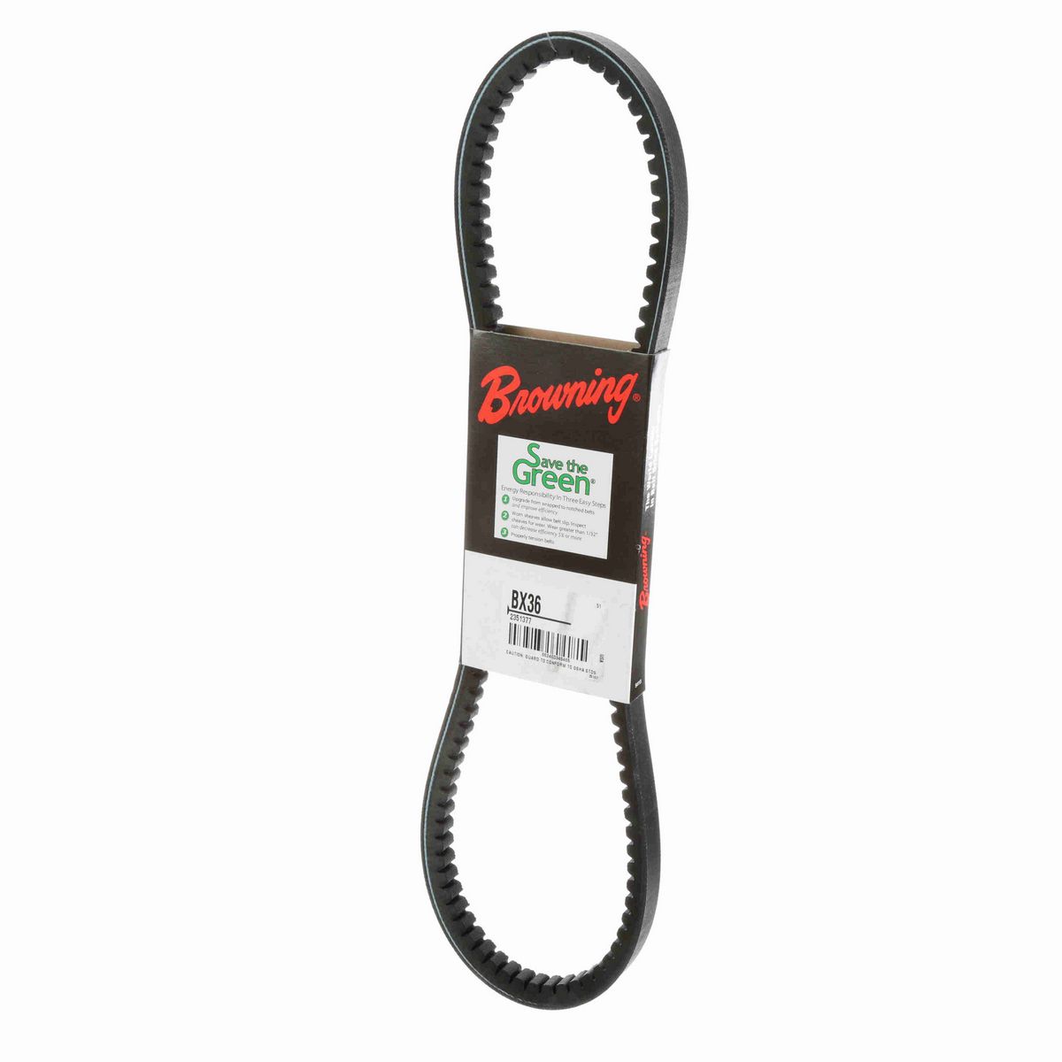Browning EPDM Notched Belt 98% Efficient - BX36