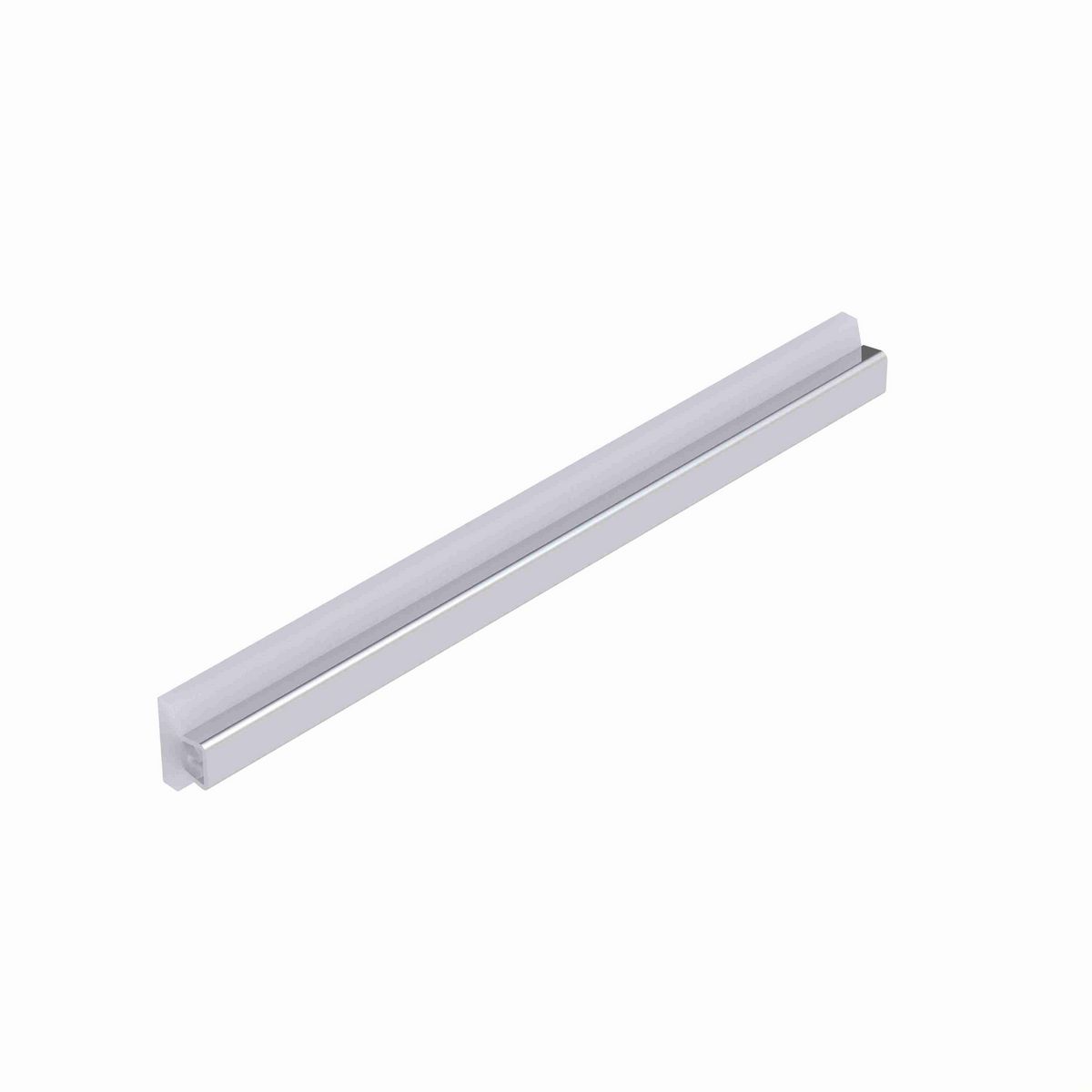 System Plast Tee Guide Rail: 1.25"W X 0.83"H X 144"L White UHMW-PE - VG-SST-1.25-12