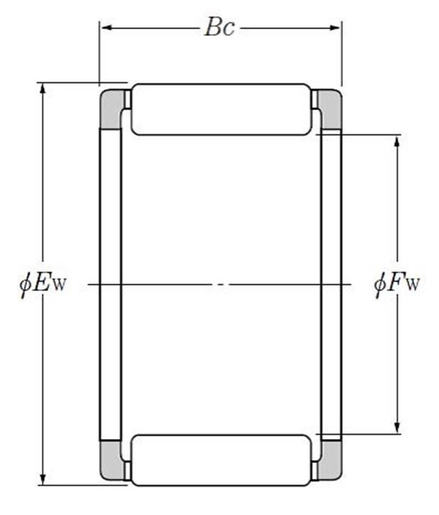 Игольчатый роликоподшипник NTN PK14X19X9.7X1