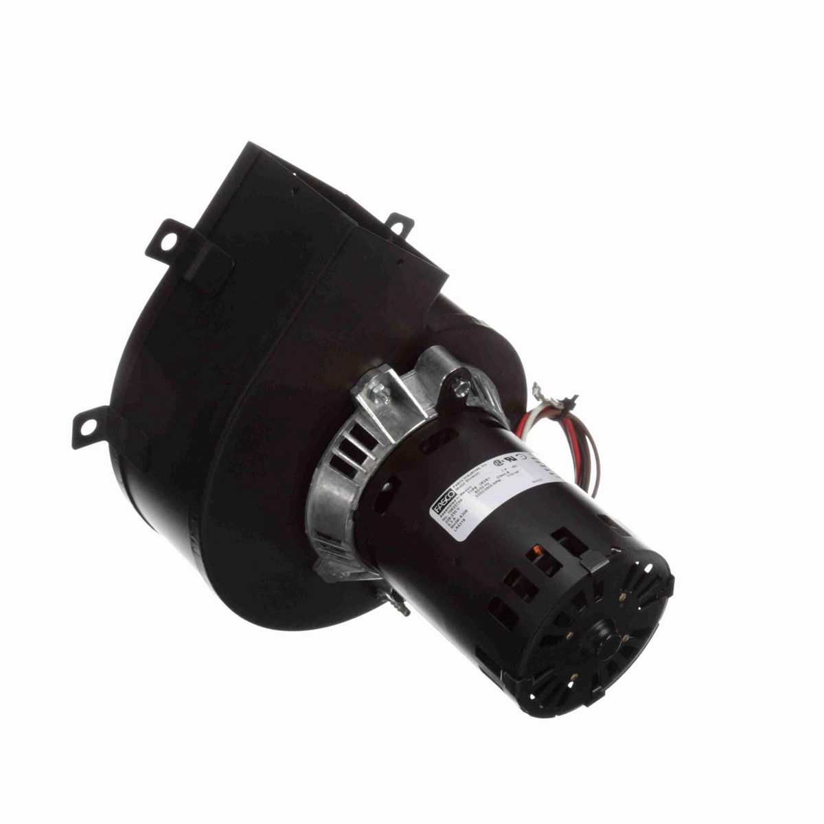 Rectangular Outlet Permanent Split Capacitor OEM Replacement Draft Inducer Blower, 208-230 Volts, Flange: No - A306