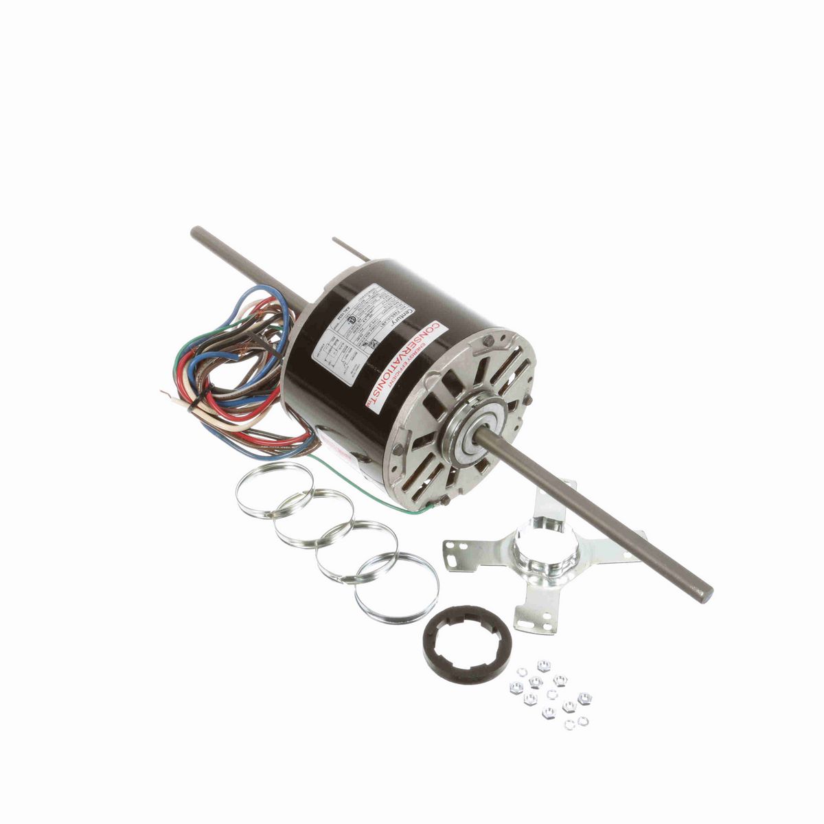 Fan Coil & Air Conditioner Motor, 1/3 HP, 1 Ph, 60 Hz, 115 V, 1625 RPM, 3 Speed, 48 Frame, SEMI ENCL - RAL1034