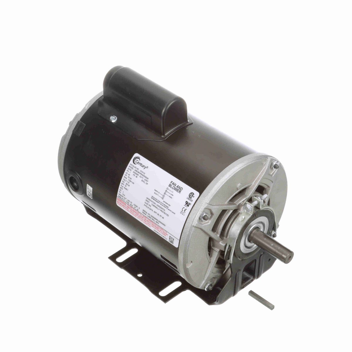 Fan and Blower Motor, .75/.33 HP, 1 Ph, 60 Hz, 115 V, 1800 RPM, 56 Frame, DP - C741V2