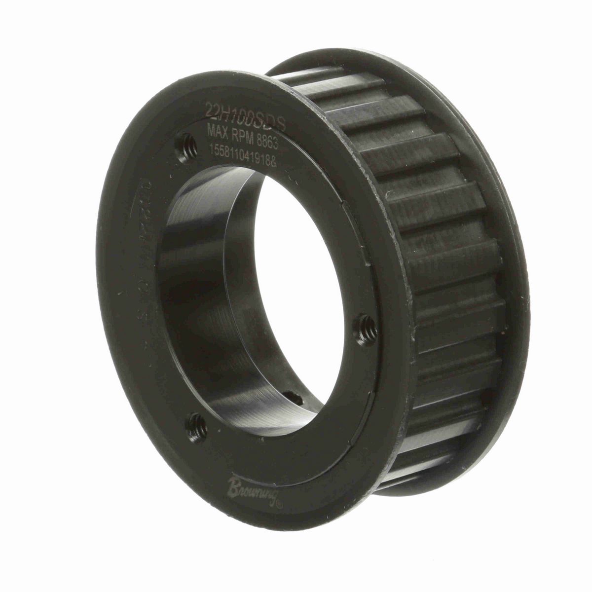 Browning Steel Bushed Bore Gearbelt Pulley - 22H100SDS