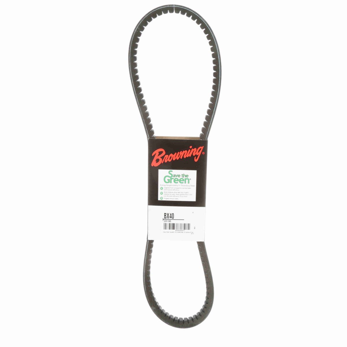 Browning EPDM Notched Belt 98% Efficient - BX40