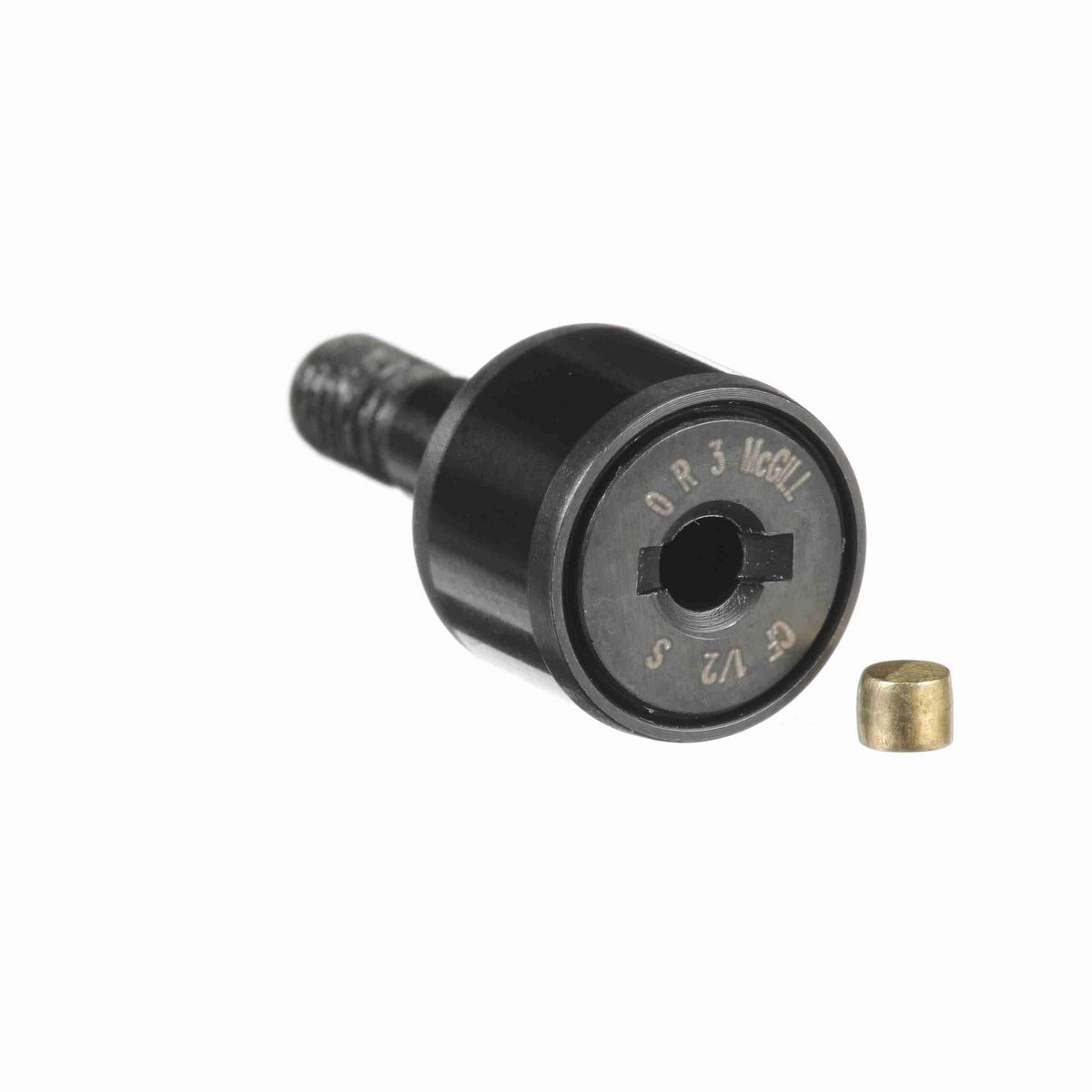 Опорный ролик с цапфой McGill CAMROL CF 1/2 S, цилиндрический, с уплотнением, со шлицем под отвёртку, дюймовый