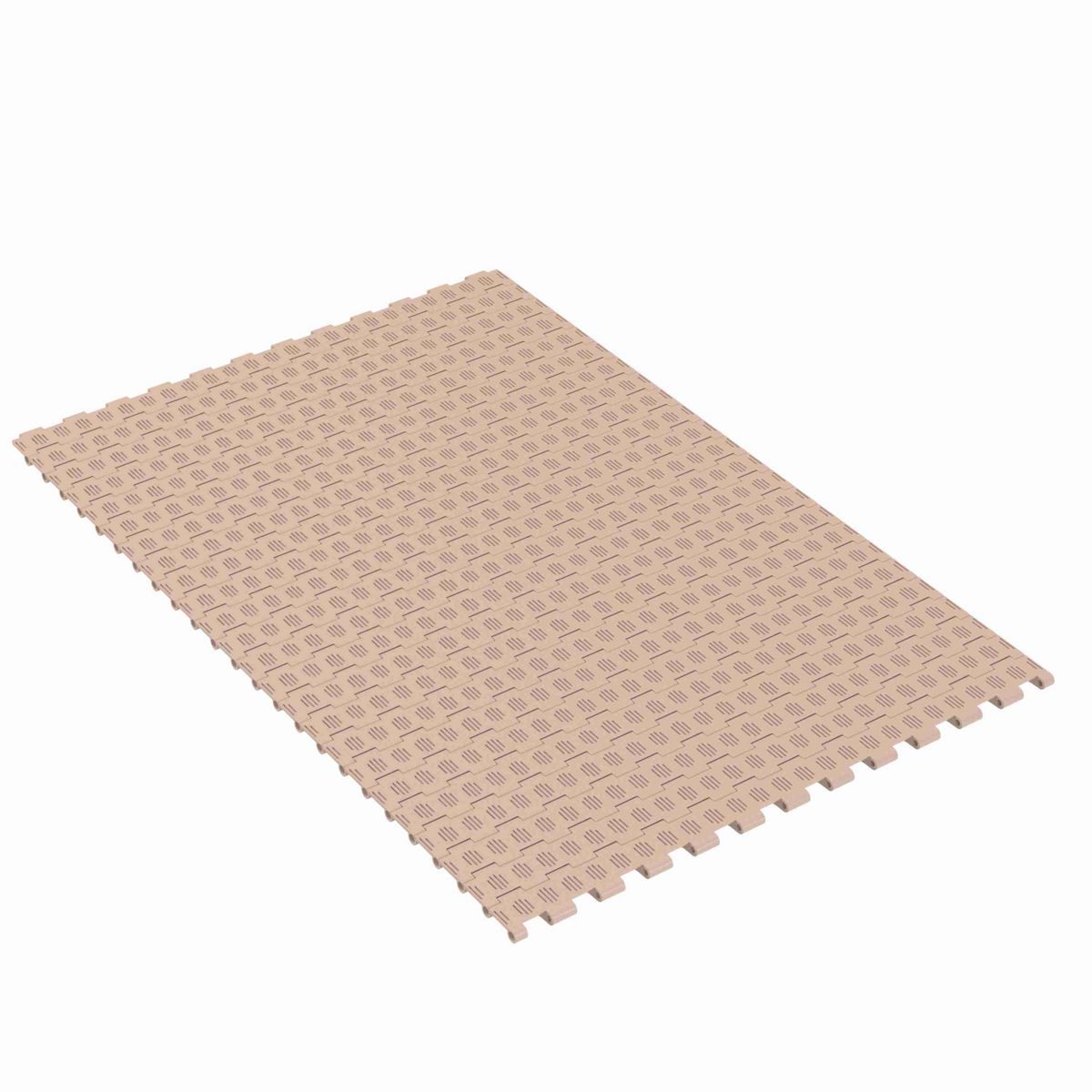 4706 Straight Running Flush Grid, Material: Tan Low Friction, Width: 12in, Pitch: 1.5in - LF4706-12