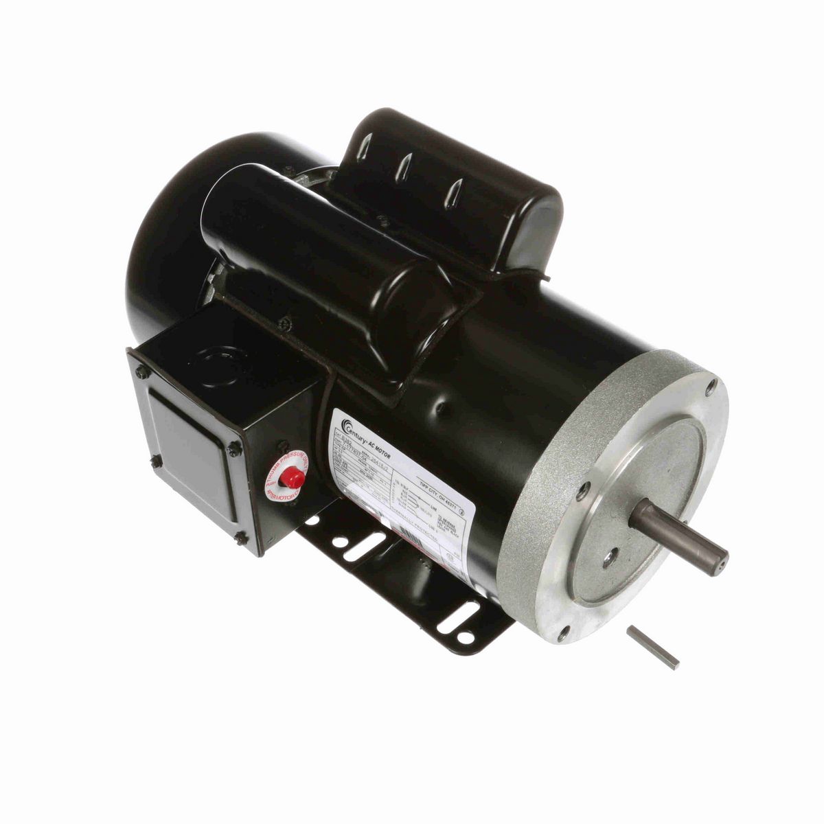 Auger Drive Motor, 3.0 HP, 1 Ph, 60 Hz, 230 V, 3600 RPM, Y56HC Frame, TEFC - B382