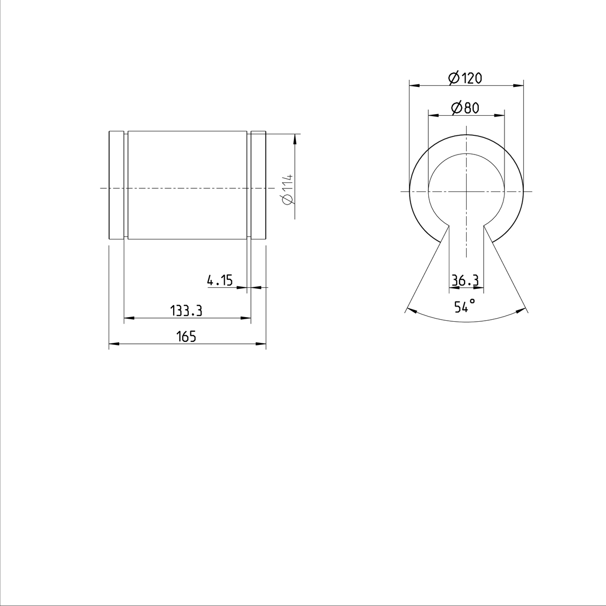 Стандартная линейная втулка Bosch Rexroth KBM-O-80-DD [R063208000]