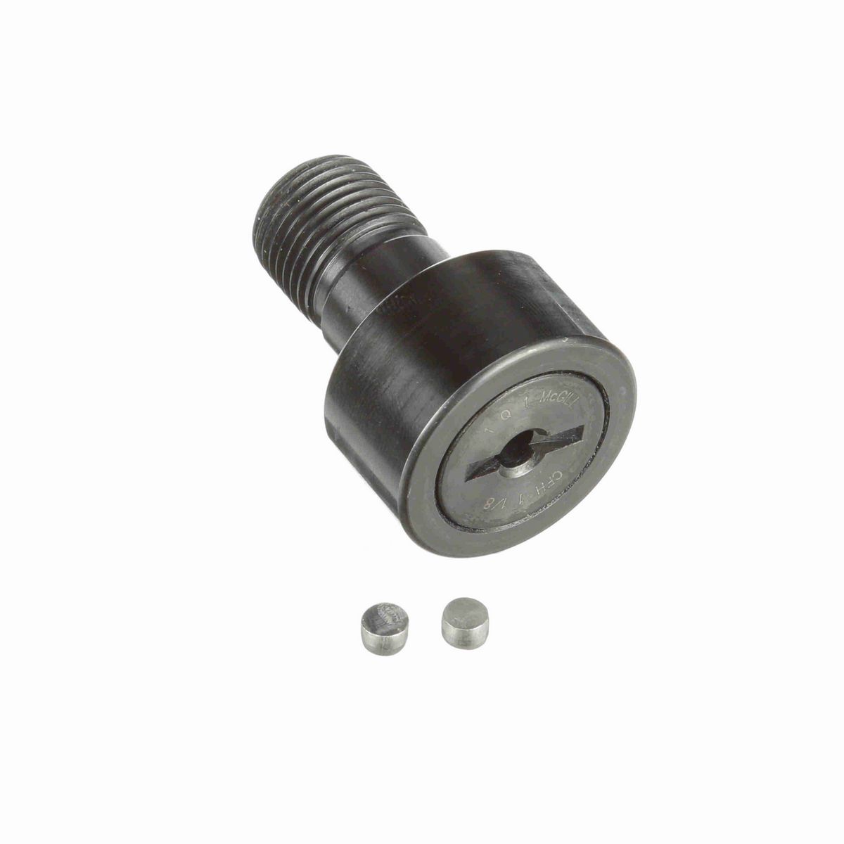 Опорный ролик с цапфой McGill Heavy Stud CAMROL CFH 1 1/8, цилиндрический, со шлицем под отвёртку, дюймовый