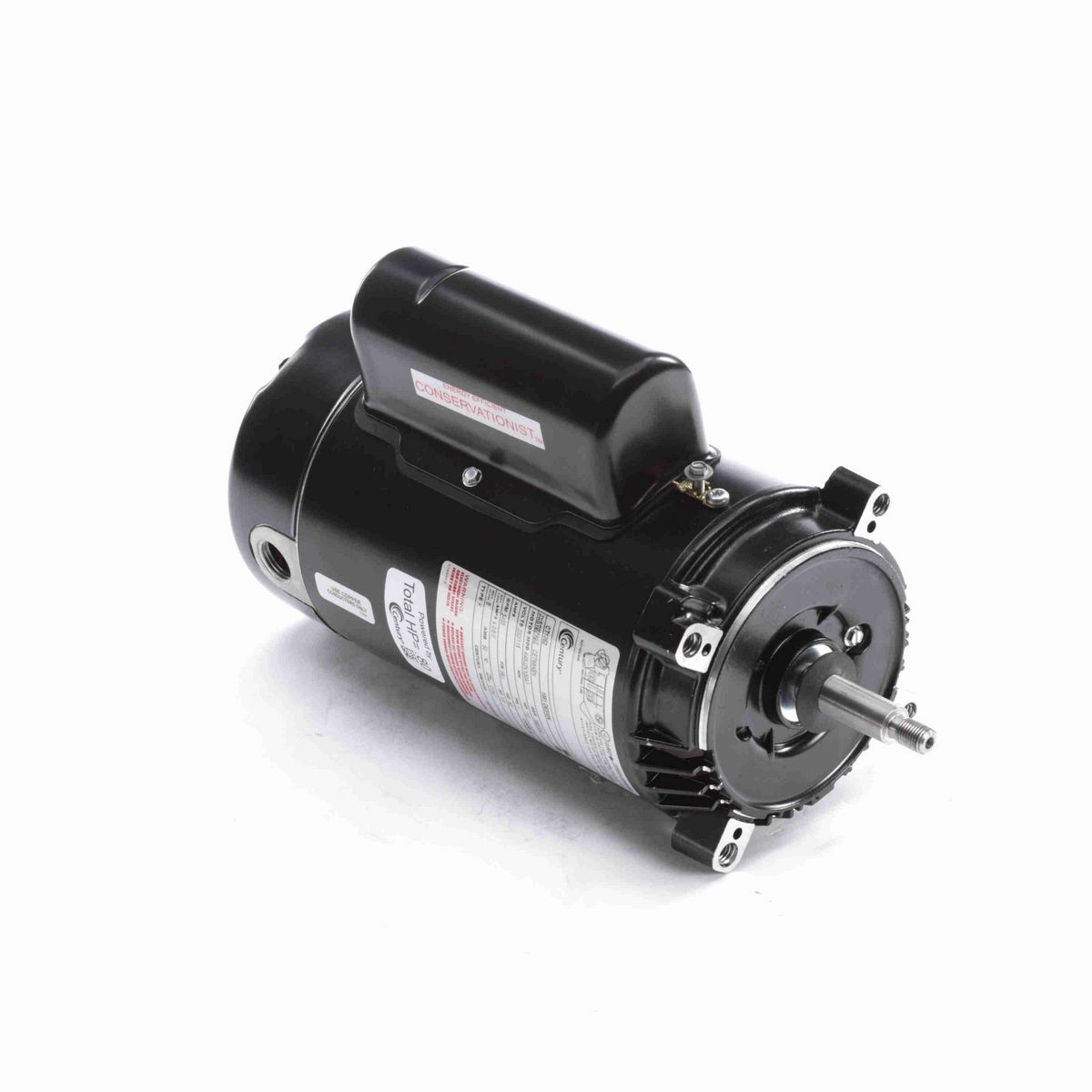 Pool Pump Motor, 1/2 HP, 1 Ph, 60 Hz, 230/115 V, 3600 RPM, 56J Frame, ODP - CT1052