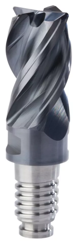 HARVI I TE Four Flute End Mill for Roughing and Finishing Covering the Broadest Range of Applications and Materials Kennametal DUO-LOCK - HARVI I TE - Chamfered - 4 Flutes - Metric [6953204]