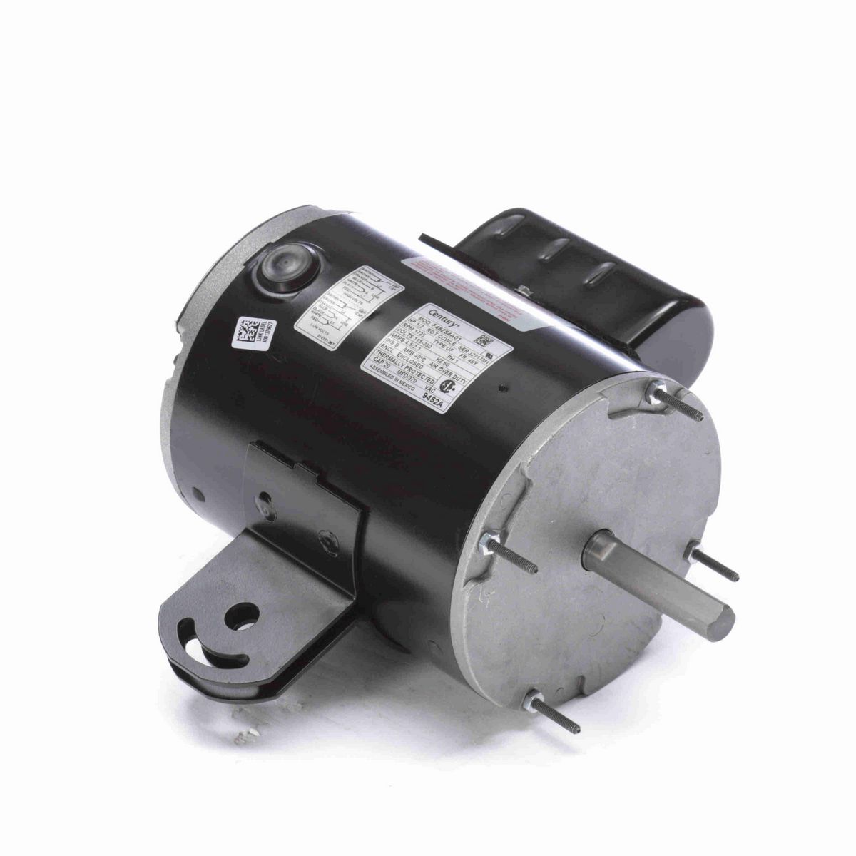Pedestal Fan Motor, 1/2 HP, 1 Ph, 60 Hz, 115/230 V, 1725 RPM, 1 Speed, 48 Frame, TEAO - 9452A