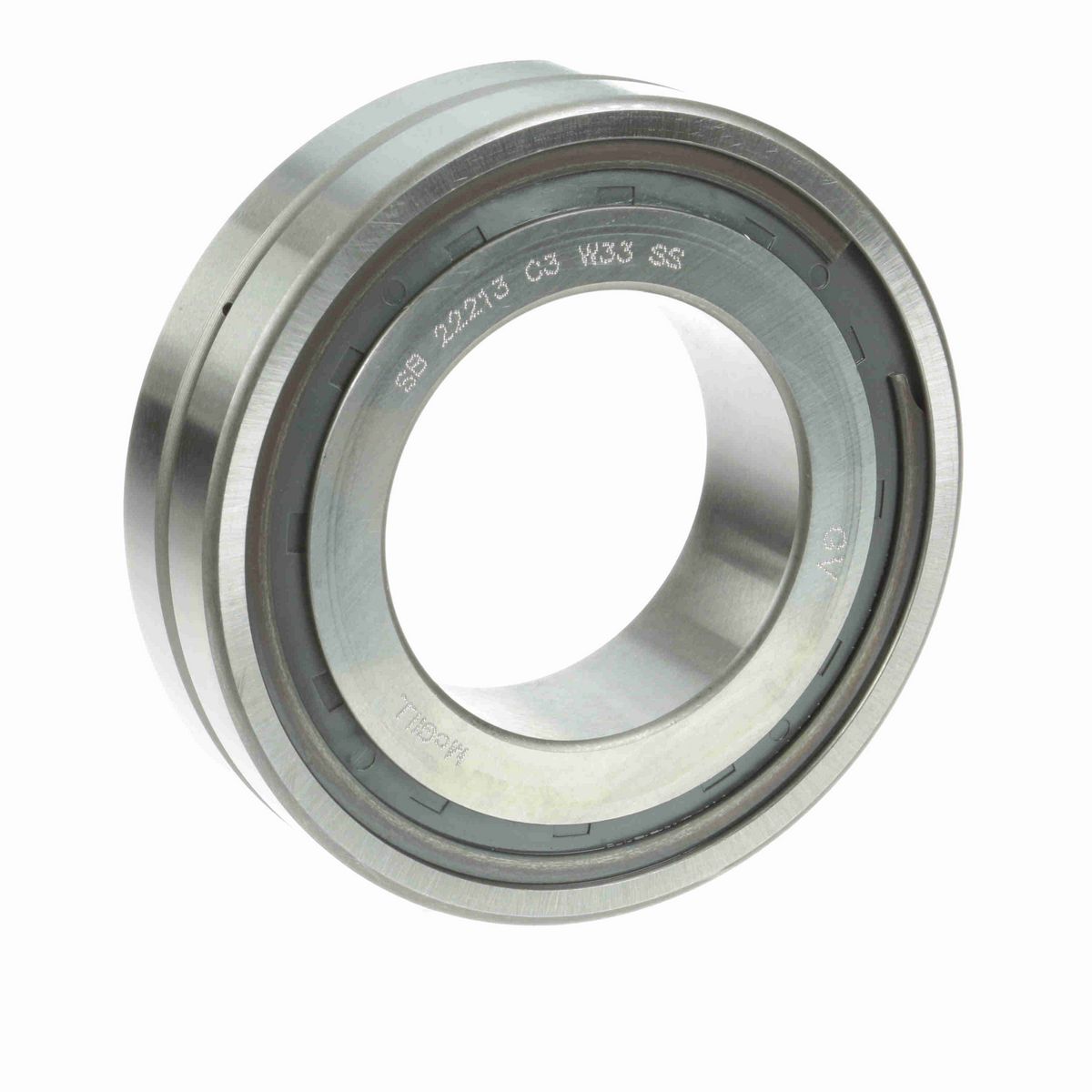Радиальный сферический роликоподшипник McGill SPHERE-ROL SB 22213 C3 W33 SS, с цилиндрическим отверстием, с уплотнением