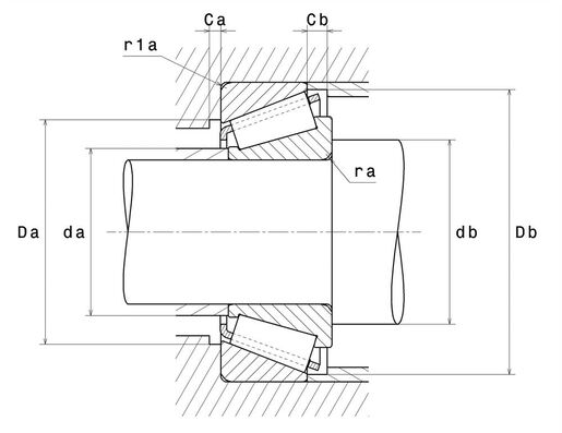 Однорядный конический роликоподшипник NTN 4T-527/522