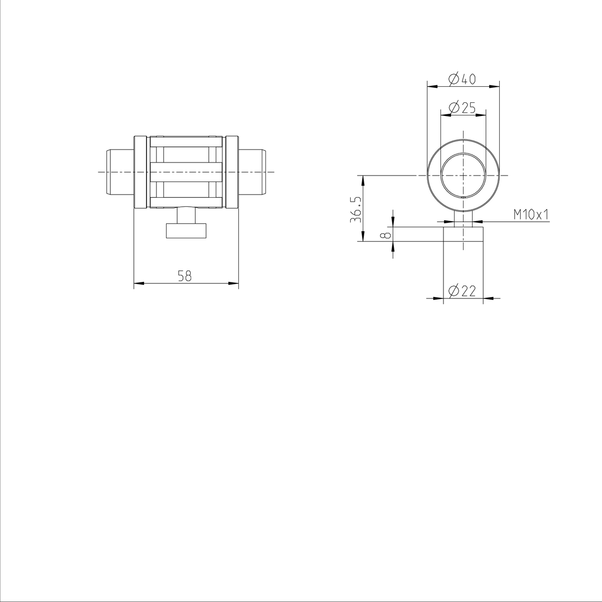 Линейная втулка устойчивая к крутящему моменту Bosch Rexroth KBDR1-25-WV-1200 [R069602587]