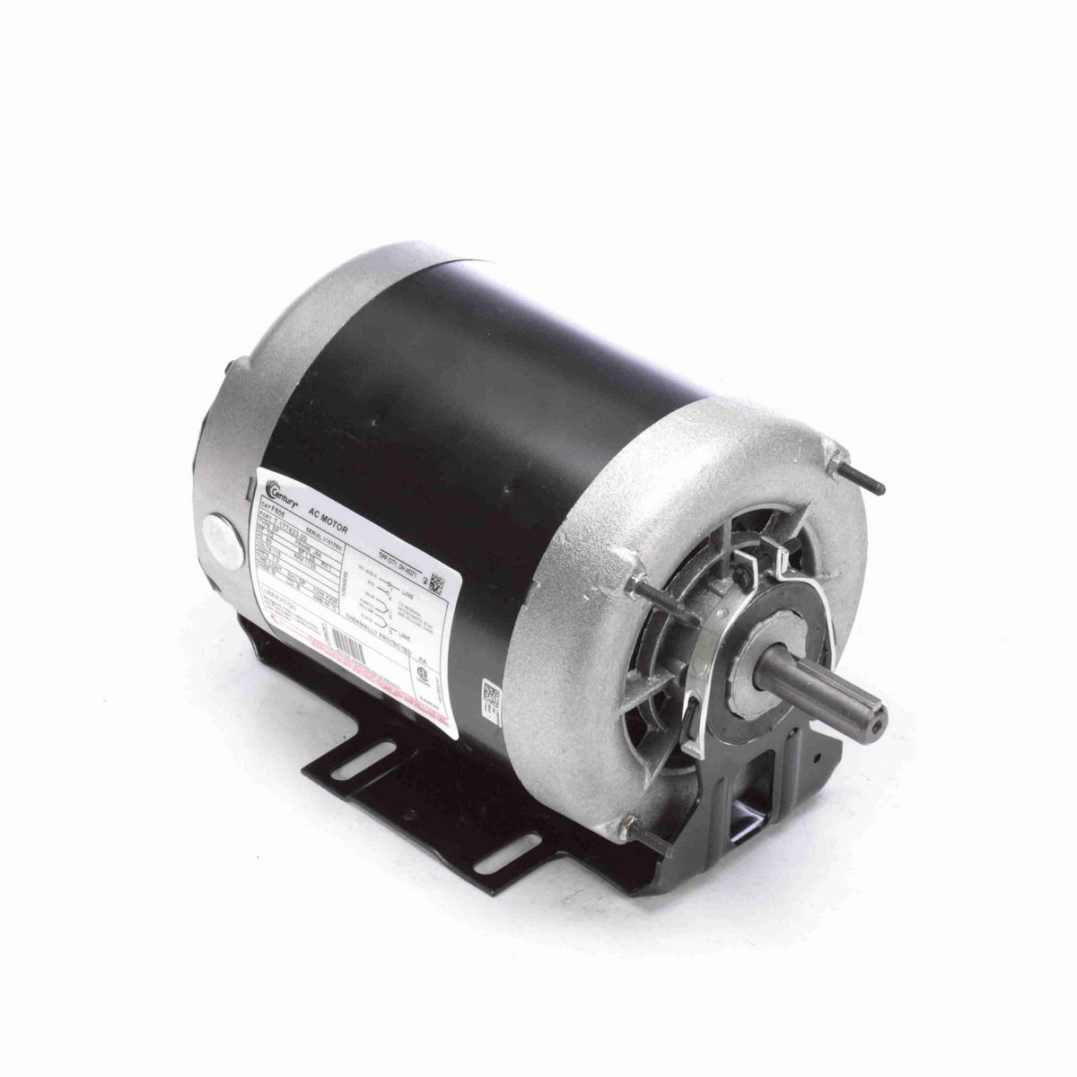 Fan and Blower Motor, 1/2 HP, 1 Ph, 60 Hz, 115 V, 1800 RPM, J56 Frame, DP - F505