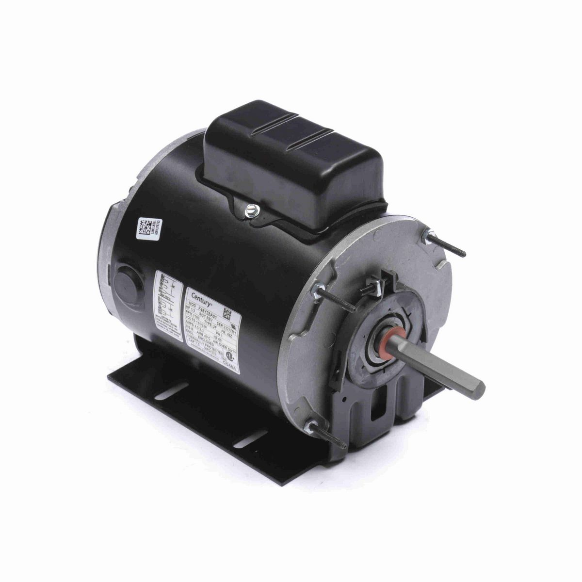 Direct Drive Fan Motor, 1/3 HP, 1 Ph, 60 Hz, 115/230 V, 48Z Frame, TEAO - C046A