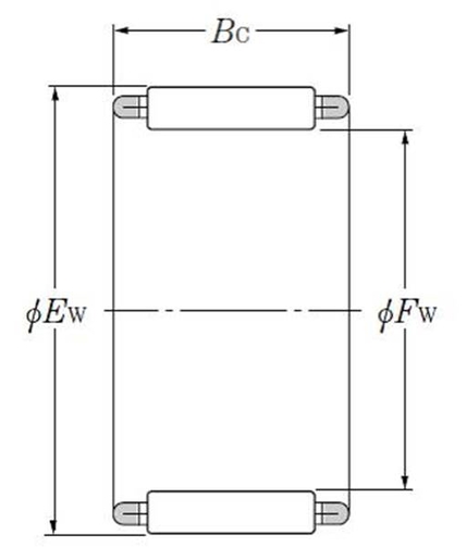 Игольчатый роликоподшипник NTN KJ34X40X17.8XS