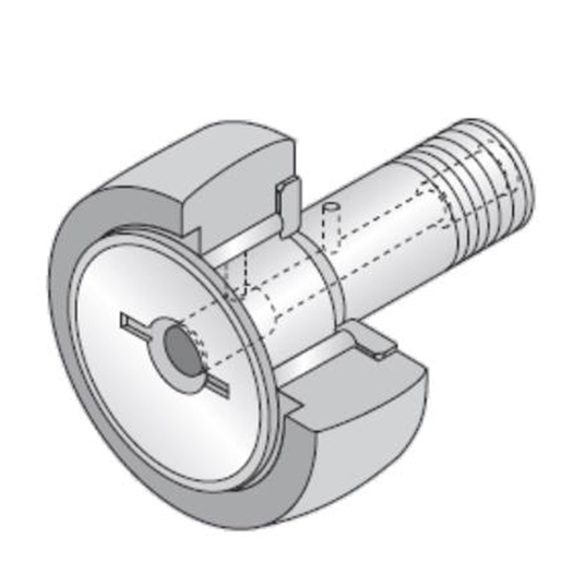 Cam follower with shaft NTN KRV90LL/3AS