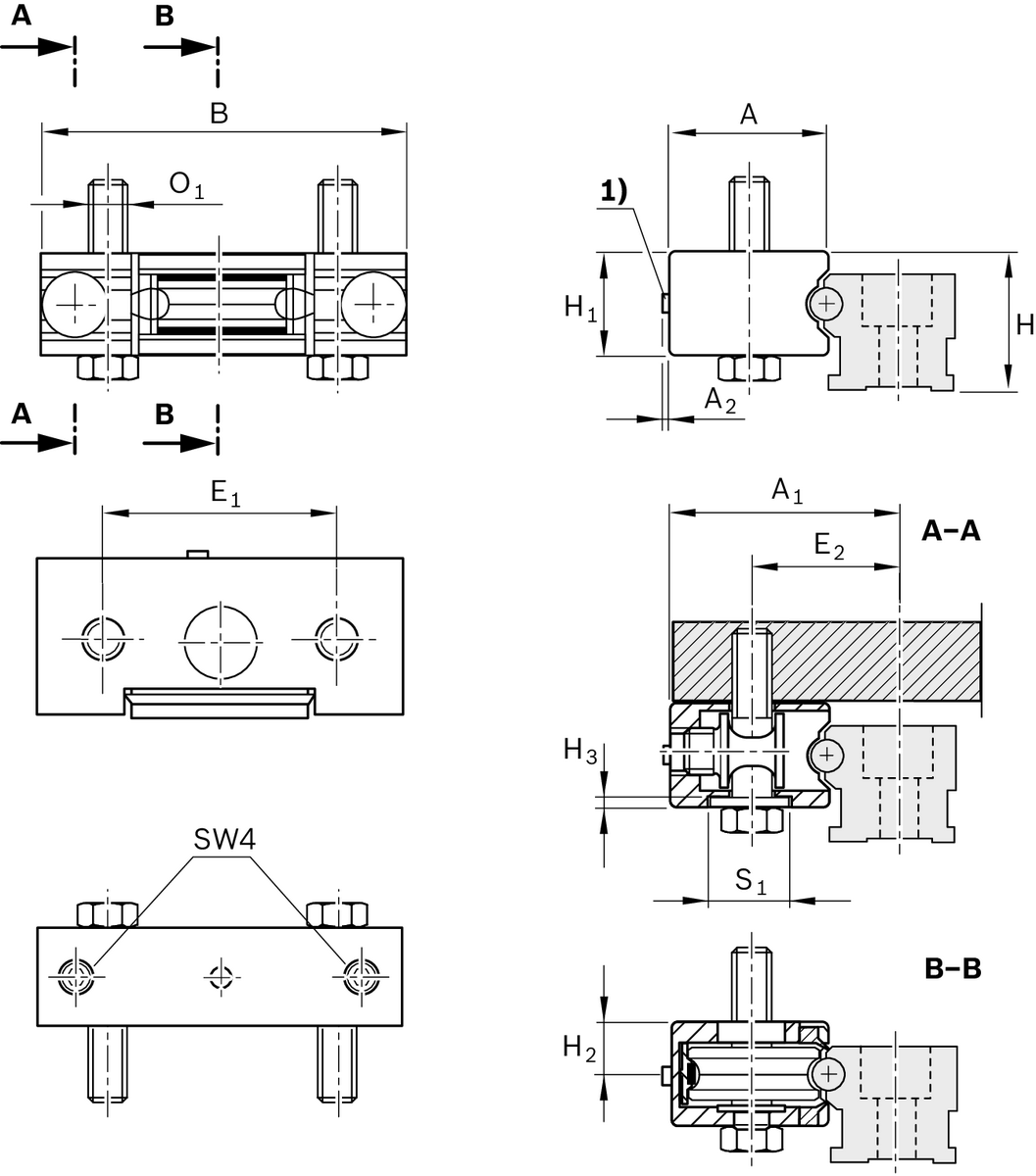 Одинарный подшипник кулачкового ролика Bosch Rexroth LWA-032-SKS-FN-E-0 [R190313210]