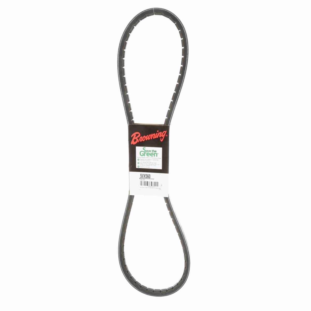 Browning EPDM Notched Belt 98% Efficient - 5VX560