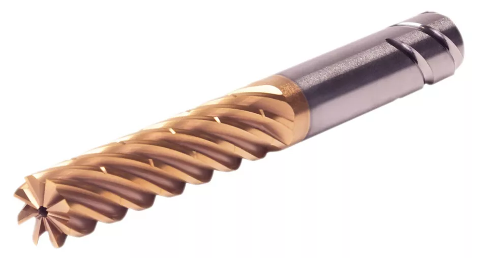 HARVI IV Eight Flute End Mill for Roughing and FinishingCovering the Broadest Range of Applications and Materials Kennametal HARVI IV - Square End - 8 Flutes - Internal Coolant - Chipbreaker - Safe LockTM Shank - Inch [7102933]