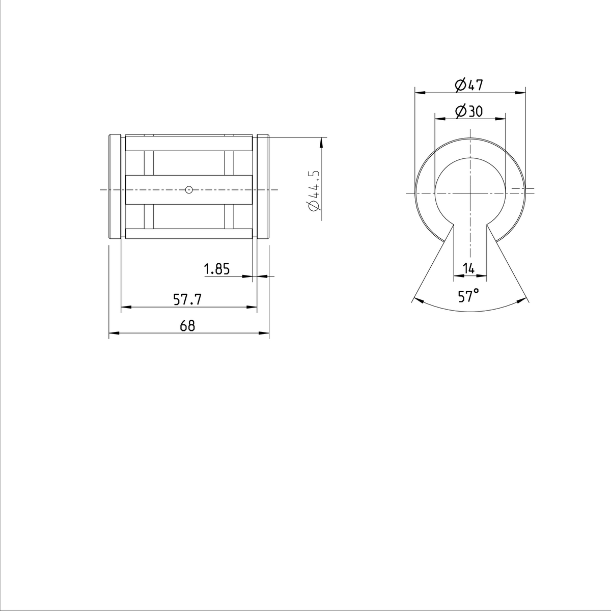 Суперлинейная втулка Bosch Rexroth KBB-O-30-DD [R067323040]