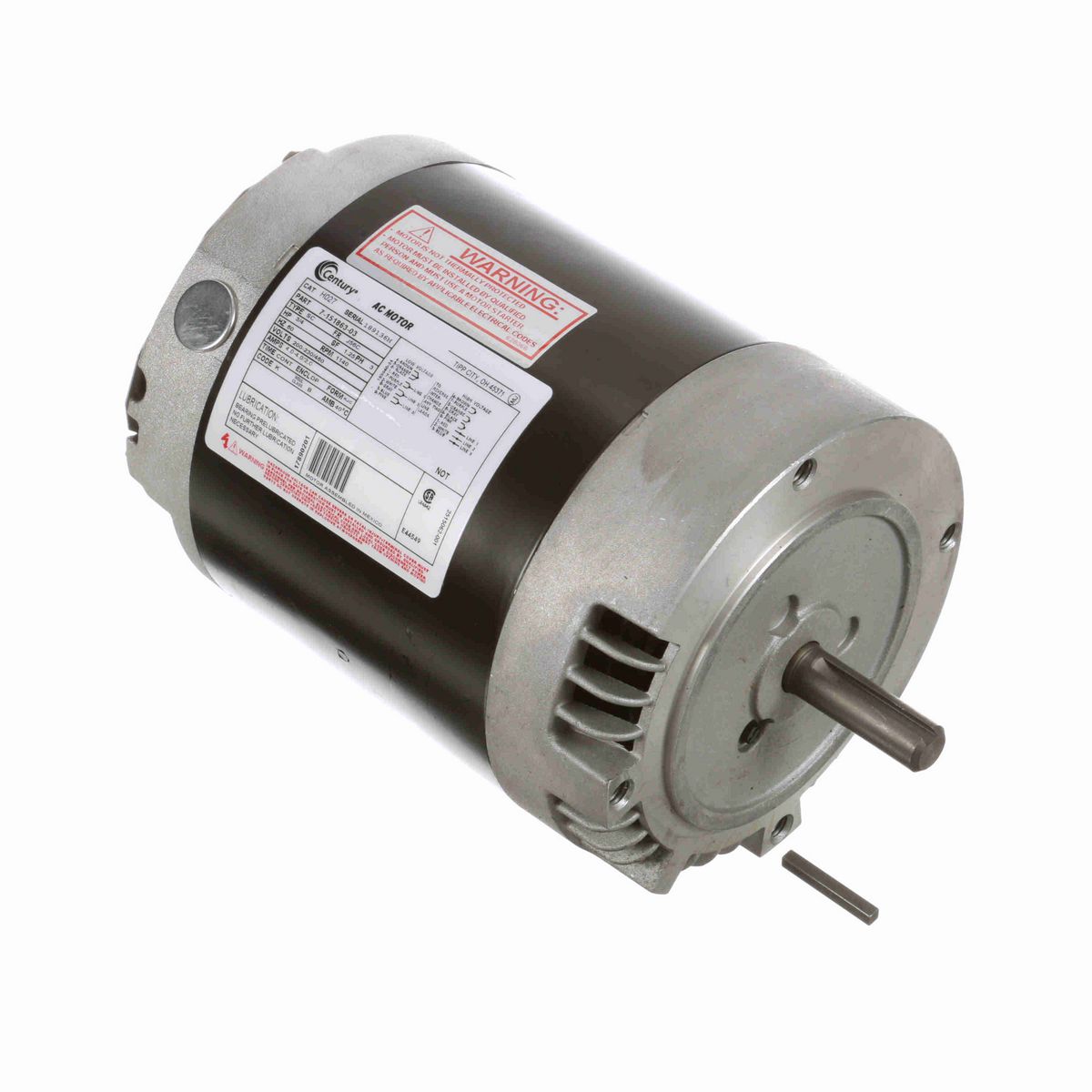 General Purpose Motor, 3/4 HP, 3 Ph, 60 Hz, 200-230/460 V, 1200 RPM, J56C Frame, DP - H027