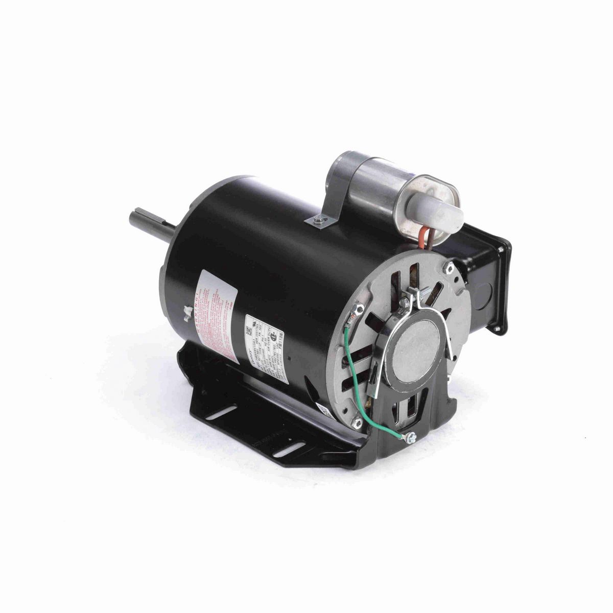 Condenser Fan Motor, 1 HP, 1 Ph, 60 Hz, 208-230/460 V, 1075 RPM, 1 Speed, 56 Frame, SEMI ENCLOSED - FB1106