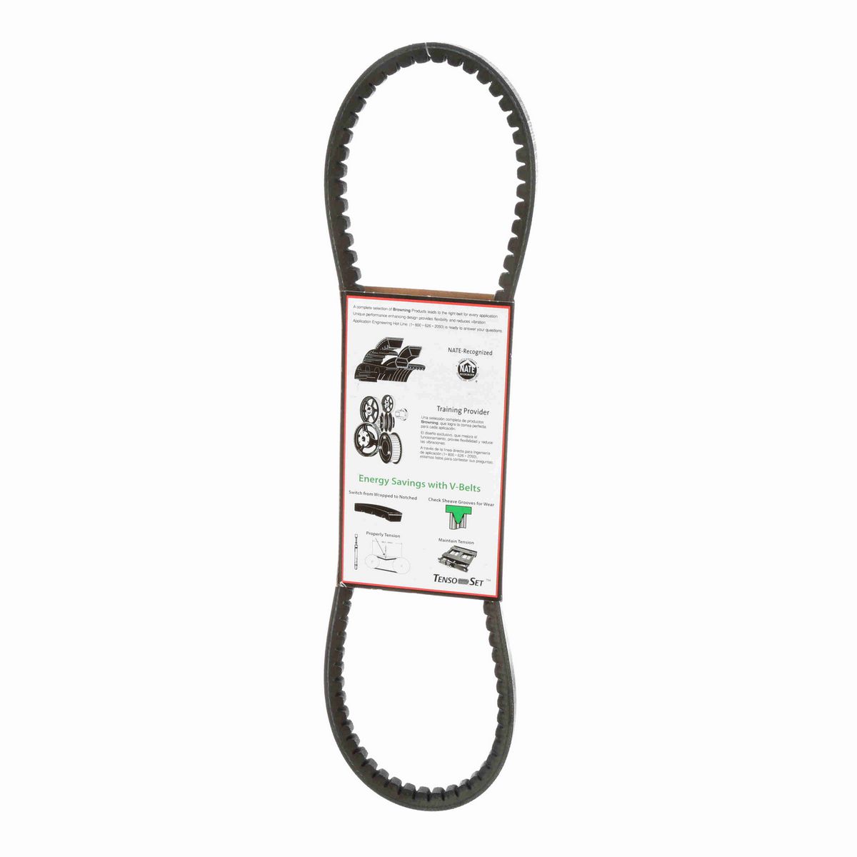 Browning EPDM Notched Belt 98% Efficient - AX33