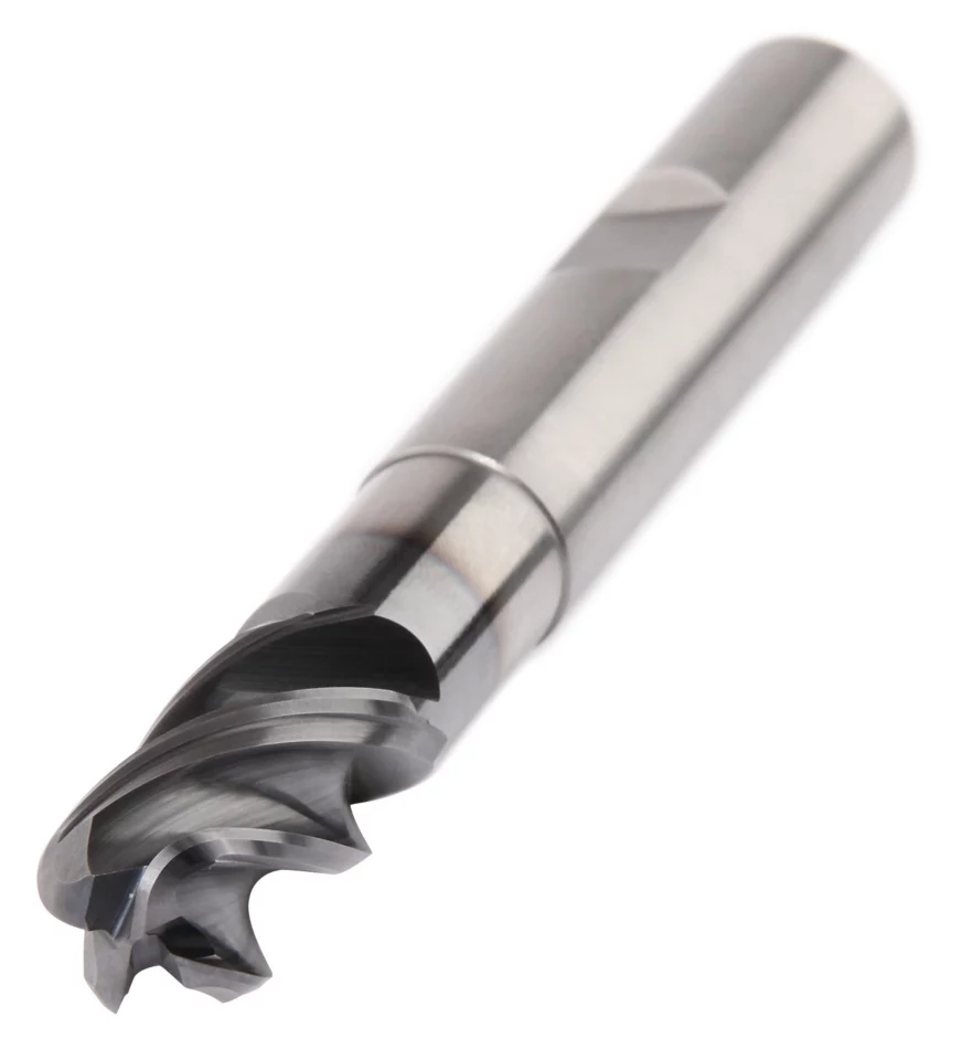 HARVI I Solid Carbide End Mill for Roughing and Finishing of Multiple Materials Kennametal HARVI I - Radiused - 4 Flutes - Necked - Weldon® Shank - Metric [4046240]
