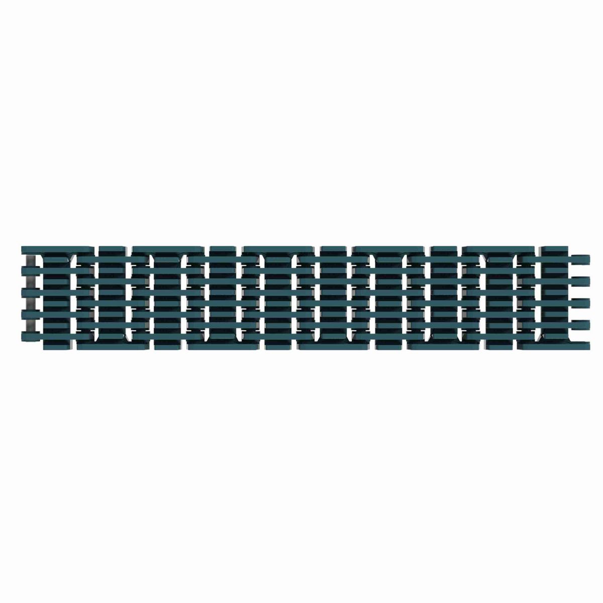 1000RRR Straight Running Raised Rib Rail Track, Material: Green Low Friction Acetal, Width: 48mm, Pitch: 1in - 871.00.01