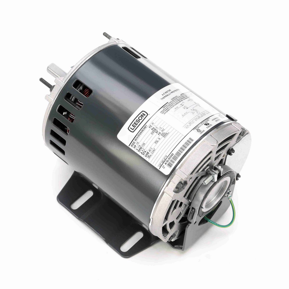 General Purpose Motor, 0.50 HP, 1 Ph, 60 Hz, 115 V, 1800 RPM, 56Z Frame, DP - 4778