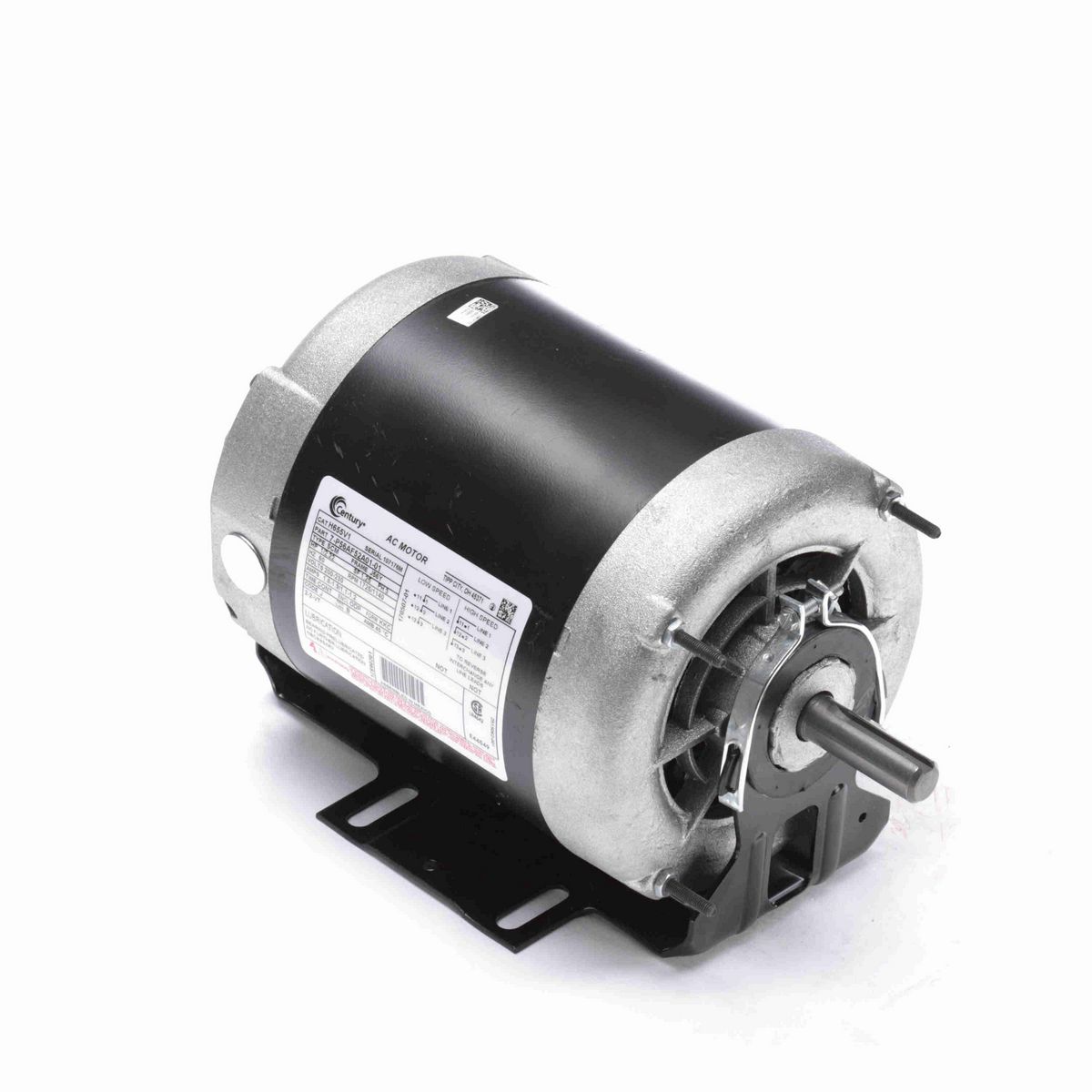 Fan and Blower Motor, 1/2.22 HP, 3 Ph, 60 Hz, 200-230 V, 1800 RPM, J56Y Frame, ODP - H655V1