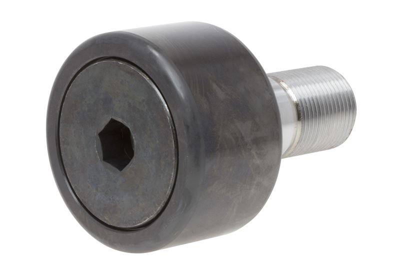 Игольчатый опорный ролик с цапфой RBC S104LW, цилиндрический, с уплотнением, с шестигранным отверстием