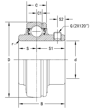 Подшипник Timken UC312-39