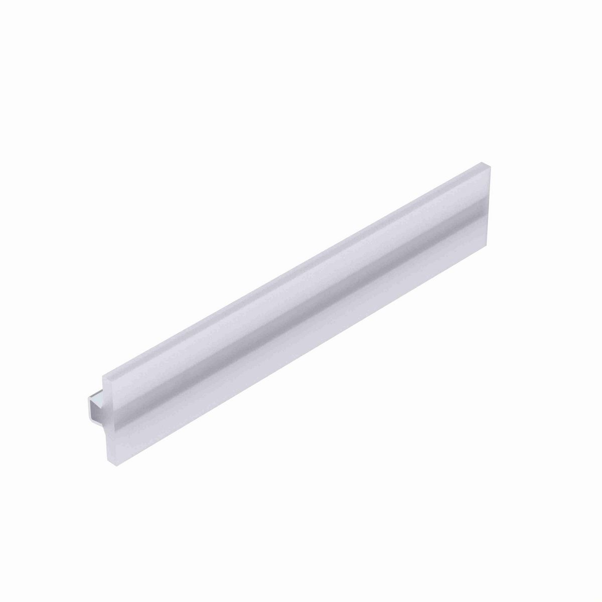 System Plast Tee Guide Rail: 2.25"W X 0.83"H X 240"L White UHMW-PE - VG-SSTS-2.25-20