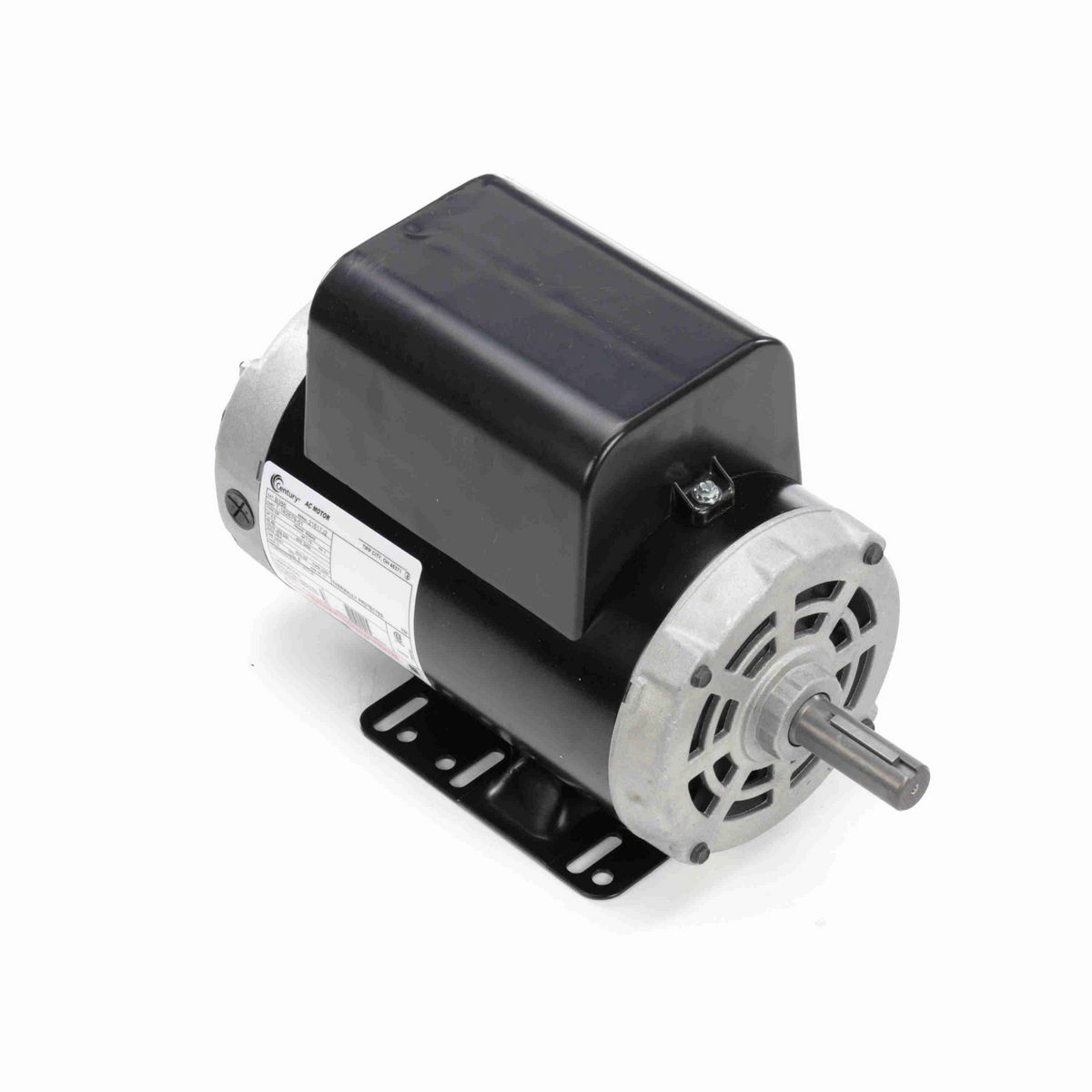 Air Compressor Motor, 5.0 HP, 1 Ph, 60 Hz, 208-230 V, 3600 RPM, R56HZ Frame, DP - B386