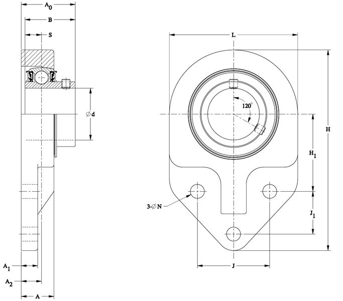 Подшипник Timken SUCBFB208-IP69K/FVSL613