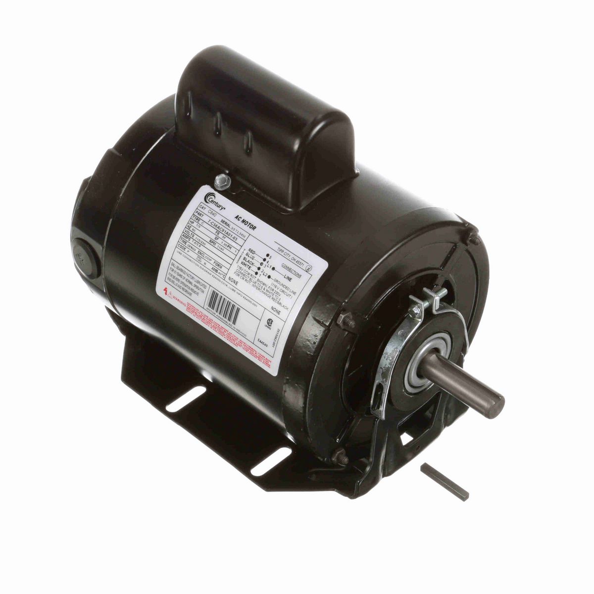 General Purpose Motor, 1/3 HP, 1 Ph, 60 Hz, 115/230 V, 1200 RPM, 56 Frame, ODP - C840