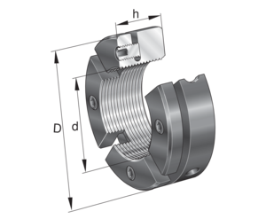 Прецизионная шлицевая гайка INA AM100 (AM 100)