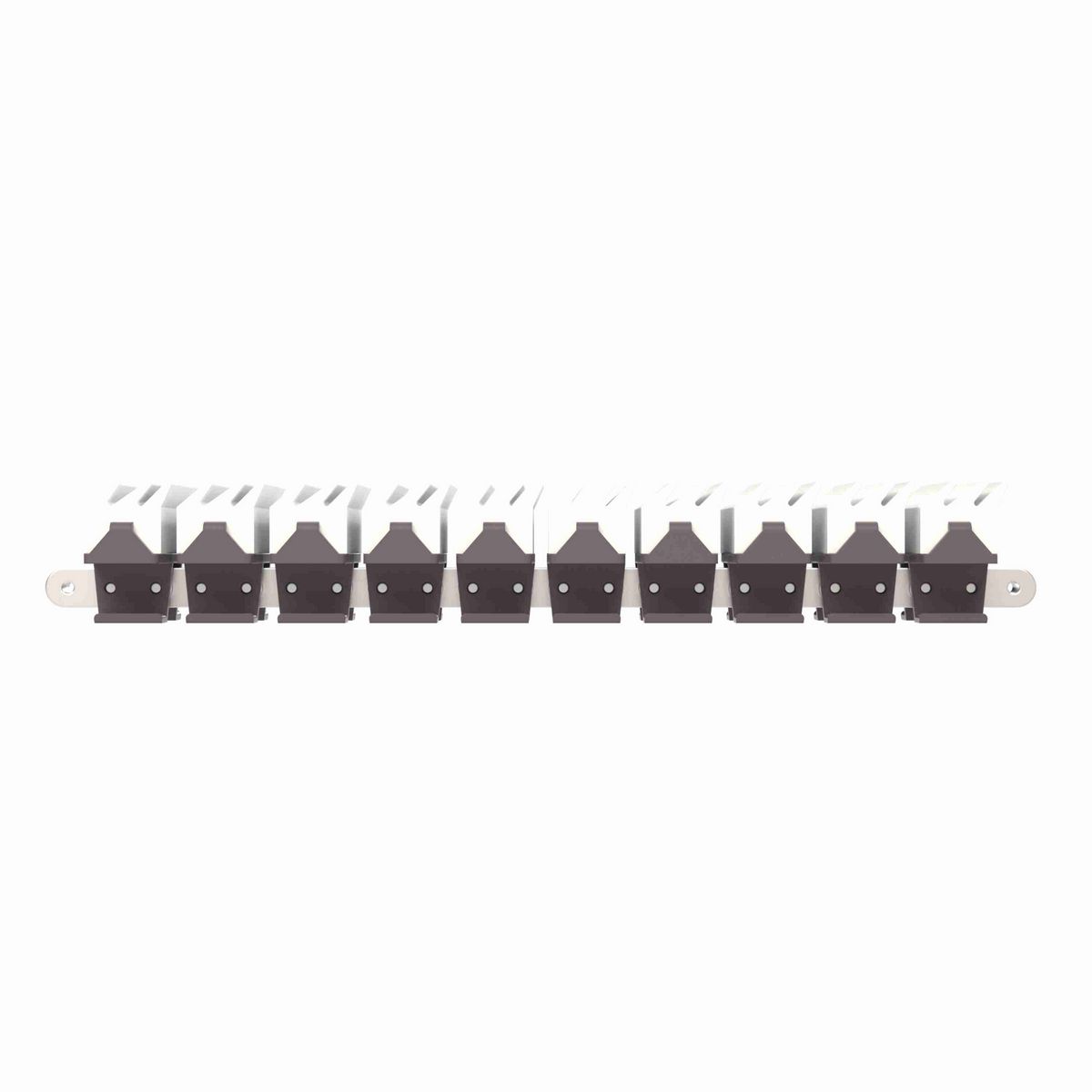 1873TAB SideGrip™ Side-flexing, Material: Brown High Performance, Width: 3.75in, Pitch: 1.5in - 10381379