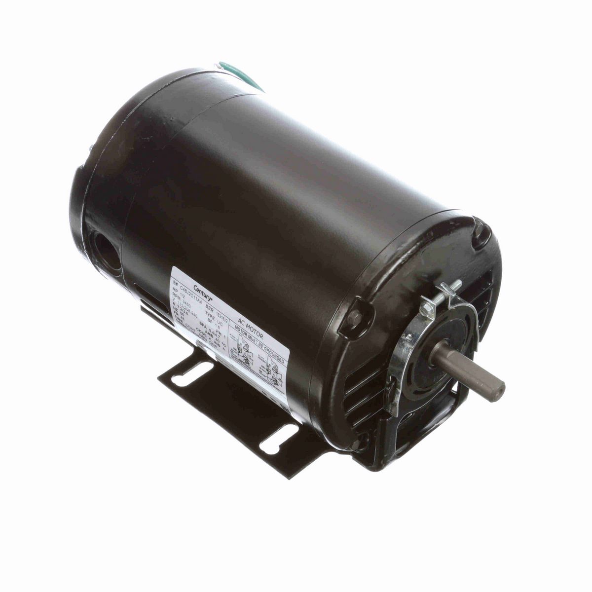 Fan and Blower Motor, 1/2 HP, 1 Ph, 60 Hz, 115/208-230 V, 3600 RPM, 48 Frame, ODP - BF1052