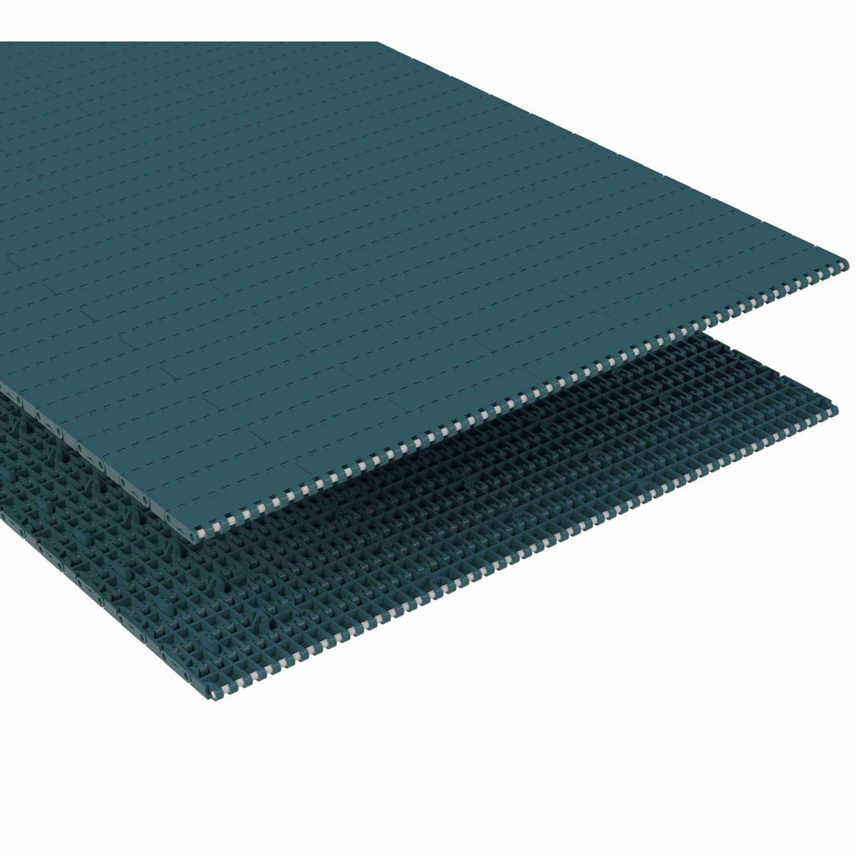 1000FT Straight Running Solid Top, Material: Green Low Friction Acetal, Width: 510mm, Pitch: 1in - 873.27.15