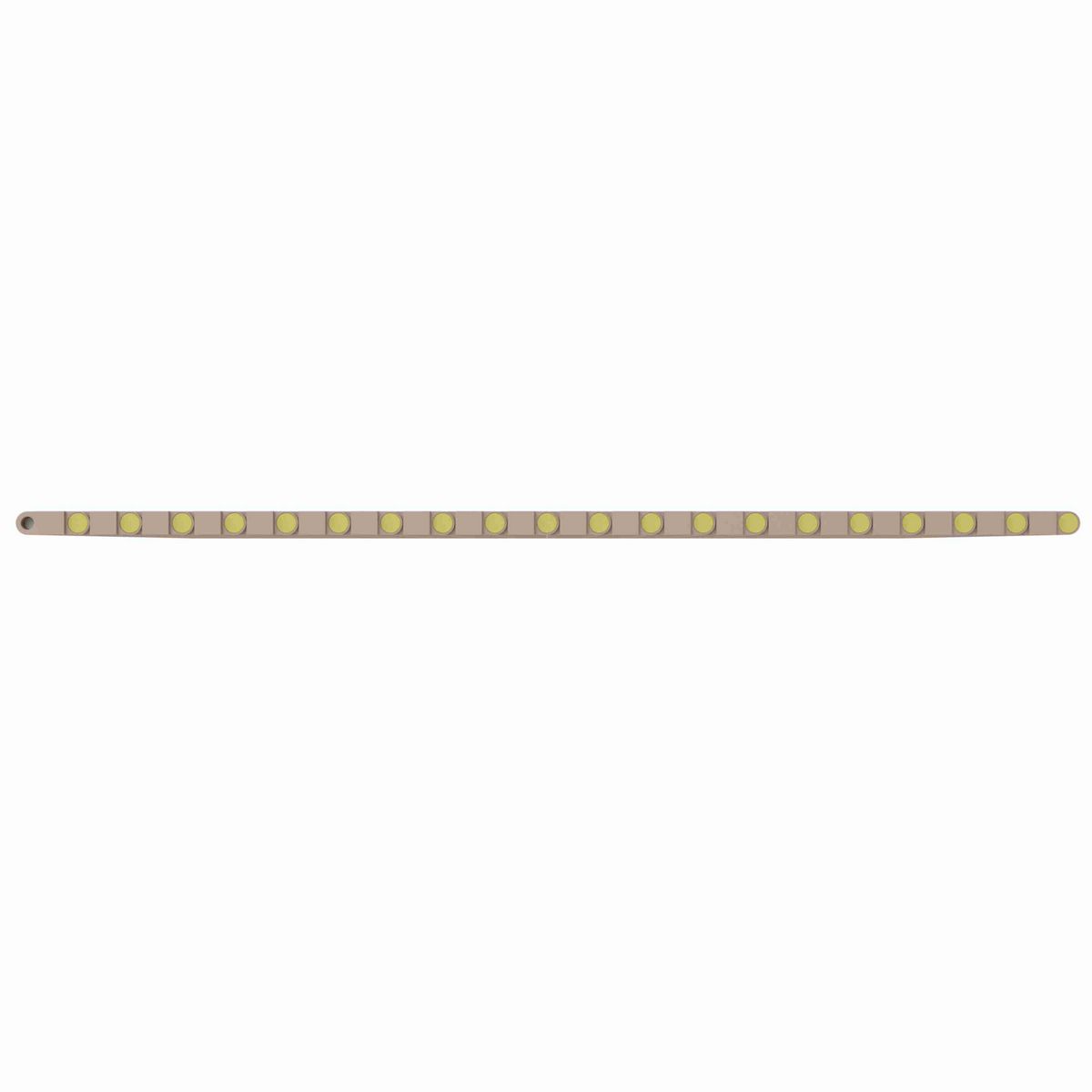 5935 Straight Running Solid Top, Material: Tan Low Friction, Width: 6in, Pitch: 0.75in - LF5935-6
