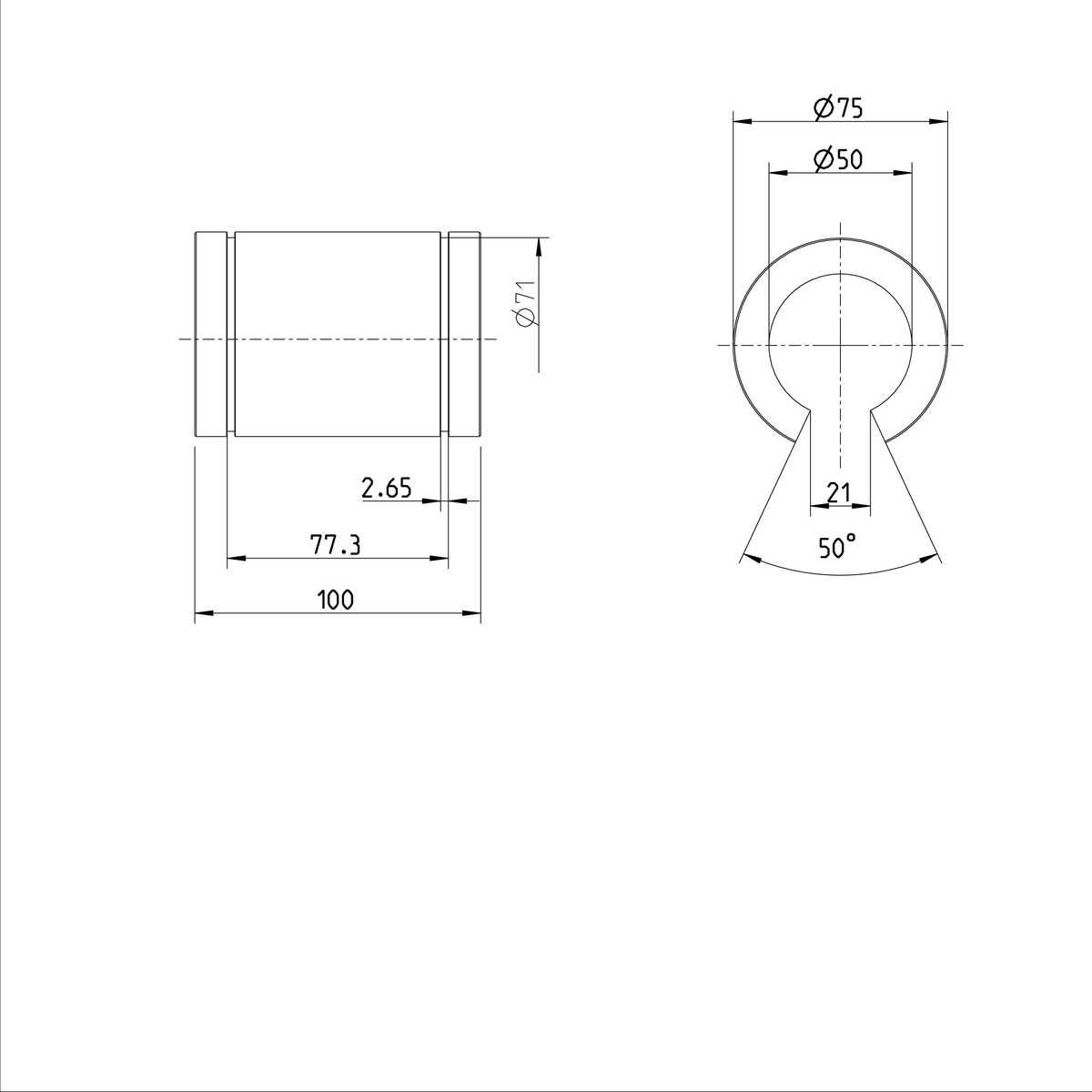 Стандартная линейная втулка Bosch Rexroth KBM-O-50-DD [R063205000]