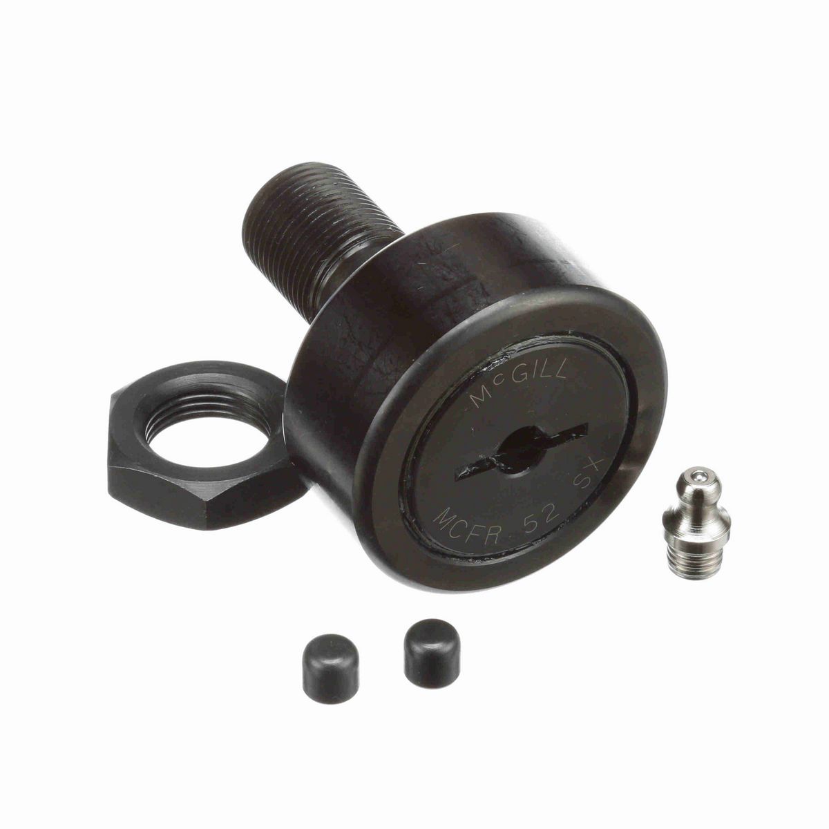 Опорный ролик с цапфой McGill CAMROL MCFR 52 SX, цилиндрический, с уплотнением, со шлицем под отвёртку, метрический