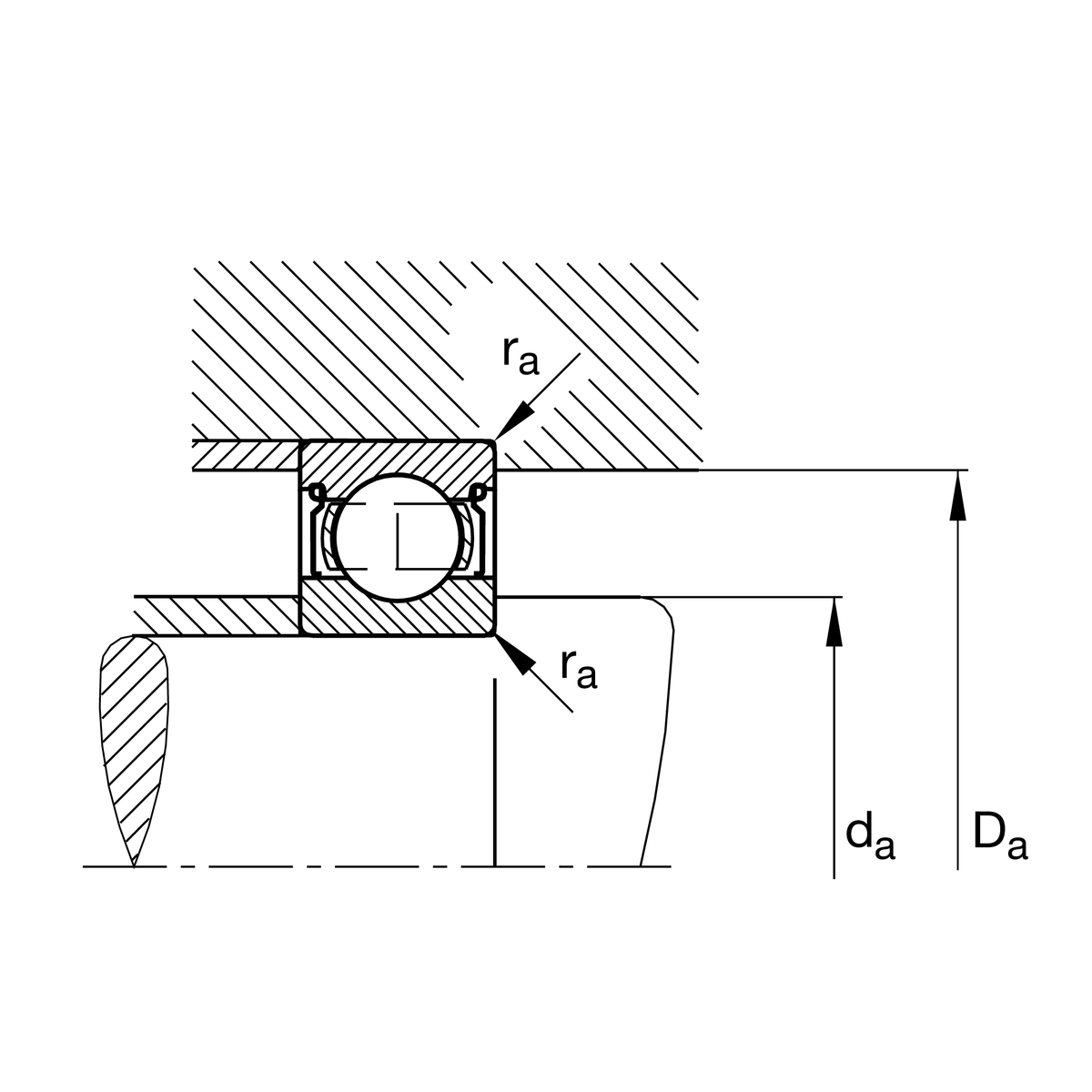 Радиальный шарикоподшипник FAG 6305-2Z-L207-C3