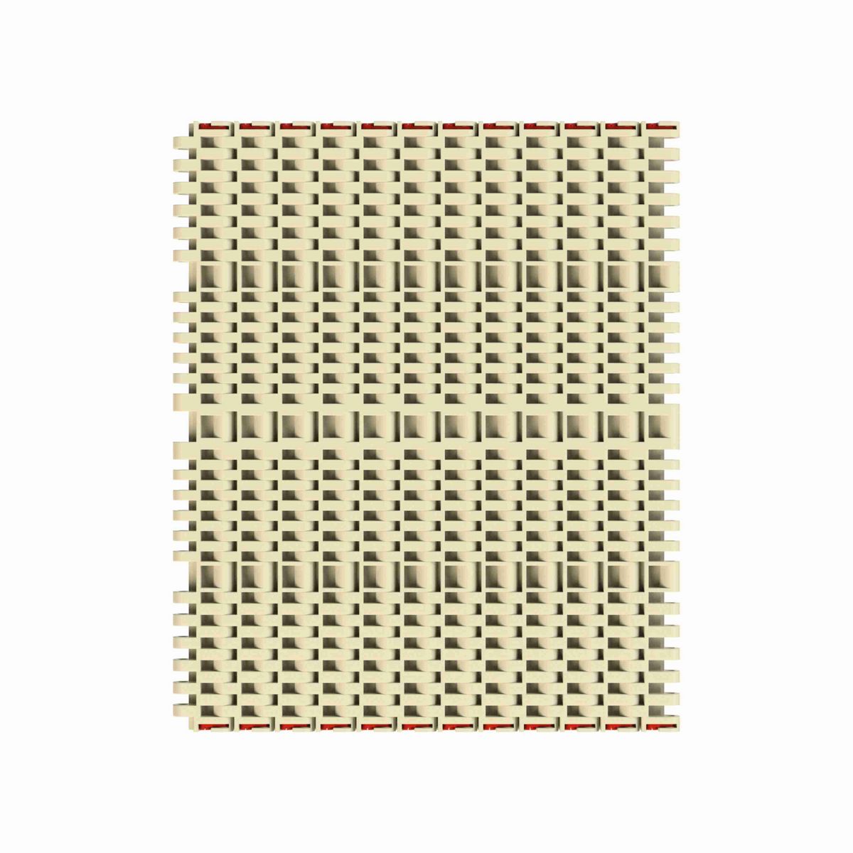 7705 SuperGrip™ Straight Running SuperGrip™, Material: Beige High Temperature, Width: 12in, Pitch: 1in - 10383957